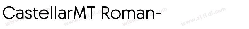 CastellarMT Roman字体转换